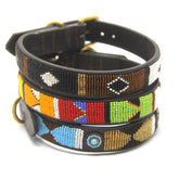 Luxury Leather Beaded Dog Collars